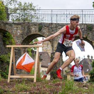 La Suisse a fait forte impression lors des championnats d'Europe de course d'orientation à Neuchâtel. [KEYSTONE - Jean-Christophe Bott]