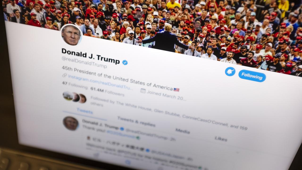 Le compte personnel de Donald Trump, en juin 2019. [Keystone - J. David Ake, File]