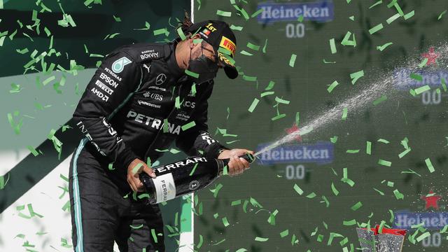 Hamilton a fêté son deuxième succès en trois courses cette saison. [Keystone - Manu Fernandez]