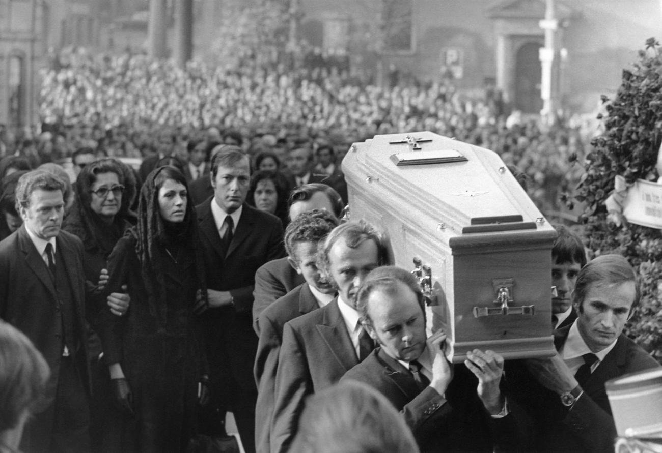 Les obsèques de Jo Siffert en 1971. [KEYSTONE]