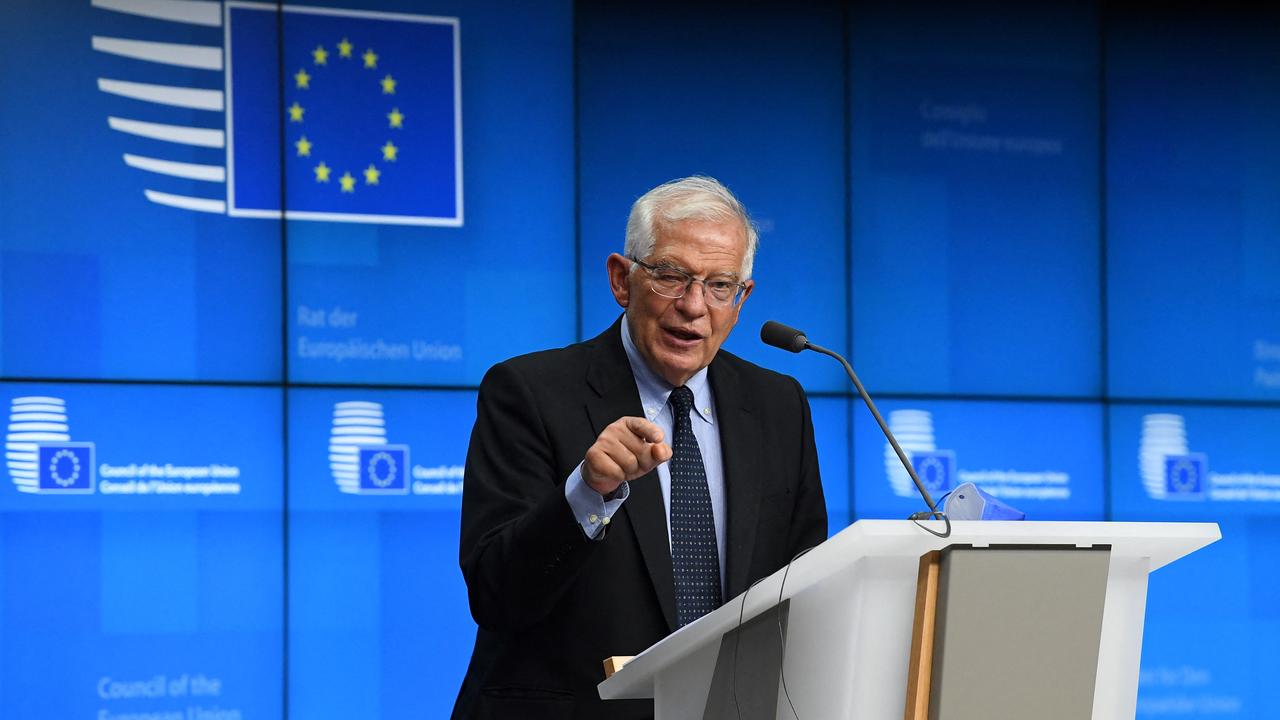 Josep Borrell, le chef de la diplomatie européenne, lors d'une conférence de presse en juillet 2021. [afp - John Thys]