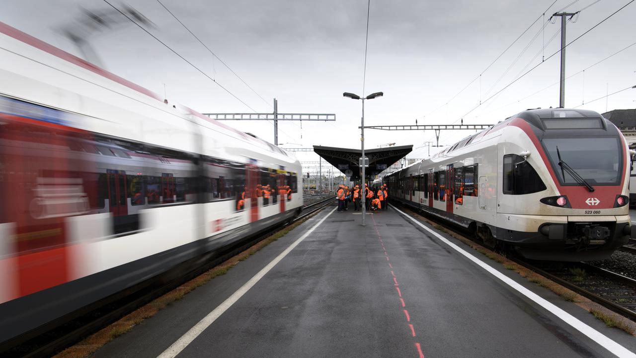 La gare de Bex sera désormais desservie par le RER Vaud (photo d'illustration). [Keystone - Laurent Gillieron]