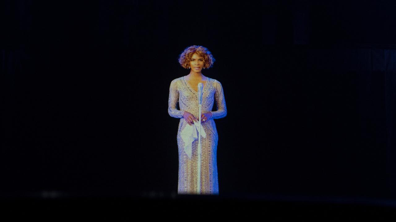 An Evening With Whitney Houston
A hologram of Whitney Houston is seen during the dress rehearsal of 'An Evening with Whitney Houston' in Madrid, Spain, 30 October 2020. The musical will be world premiered 31 October 2020 Spain in Madrid after its presentation in Las Vegas (US) had to be postponed due to the ongoing coronavirus pandemic. (Photo by Oscar Gonzalez/NurPhoto)
Oscar Gonzalez / NurPhoto / NurPhoto via AFP [AFP - Oscar Gonzalez / NurPhoto]