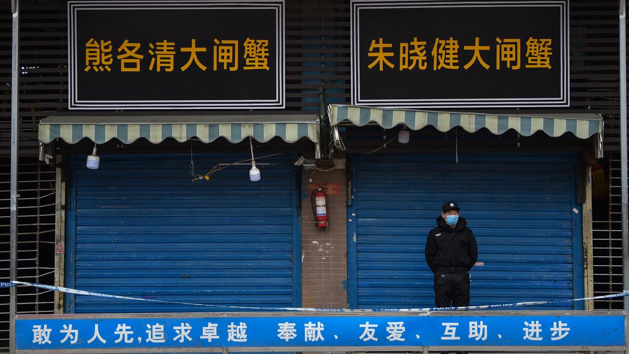 Le marché Huanan, à Wuhan, est fermé. [AFP - Hector Retamal]