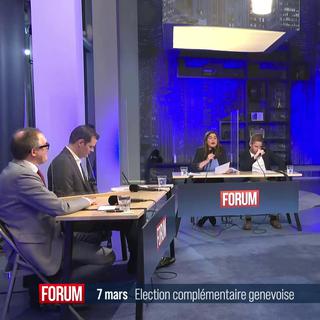 Débat entre Pierre Maudet, Michel Matter, Yves Nidegger et Olivier Pahud. [RTS - RTS]