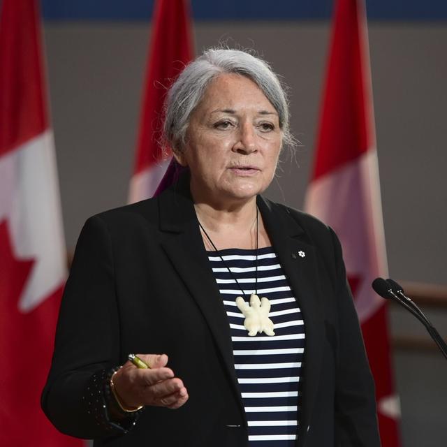 Mary Simon après sa nomination au poste de gouverneure générale du Canada. [keystone - Sean Kilpatrick]