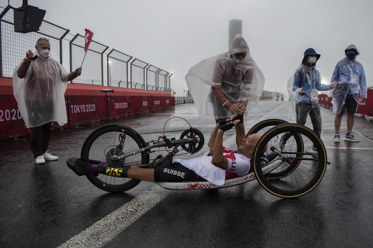 Heinz Frei a décroché une superbe médaille dans des conditions difficiles. [KEYSTONE - Ennio Leanza]