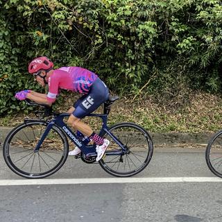 Le Colombien Rigoberto Uran en préparation pour le Tour de France 2020. [AFP - Rigoberto Uran Press Office]