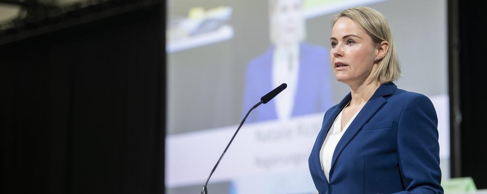 Natalie Rickli (UDC), conseillère d'Etat en charge de la Santé dans le canton de Zurich. [Keystone - Ennio Leanza]