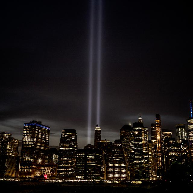 Hommage au victimes des attentats du 11 septembre 2001 à New York (2019). [AFP - Arthur Nicolas Orchard/ Hans Lucas]