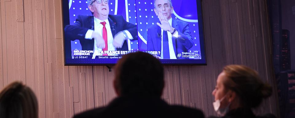 Un débat très suivi entre Jean-Luc Mélenchon et Eric Zemmour. [afp - Bertrand Guay]