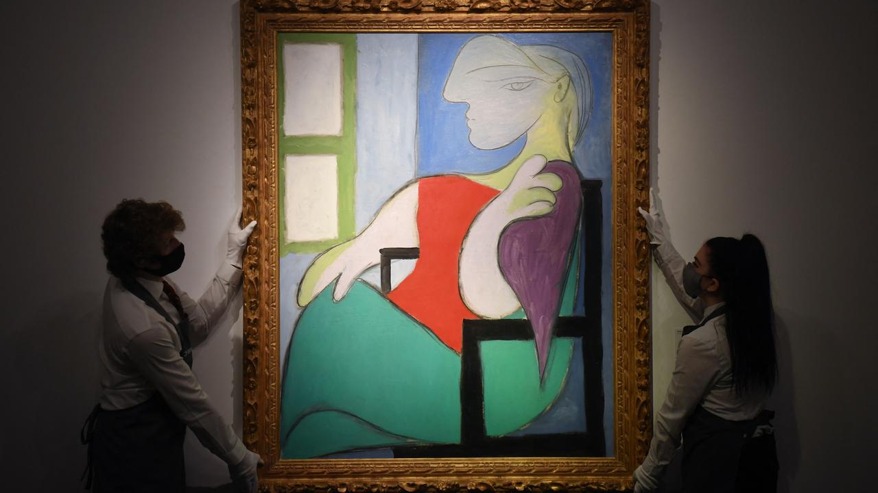 "Femme assise près d'une fenêtre (Marie-Thérèse)" de Pablo Picasso a été vendu pour plus de 103 millions de dollars le 13 mai 2021 à New York. [AFP - DANIEL LEAL-OLIVAS]