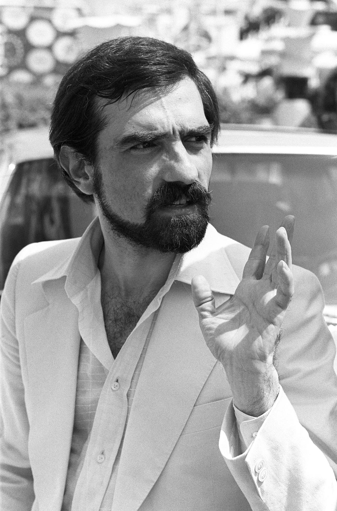 Le réalisyateur Martin Scorsese en 1978 au festival de Cannes. [AFP - Ralph Gatti]