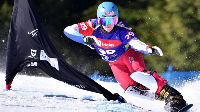 Julie Zogg en action et en forme! [EPA - Igor Kupeljnik]