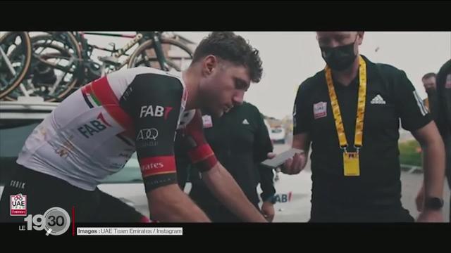 Le cycliste suisse Marc Hirschi continue le Tour de France malgré sa blessure à la clavicule