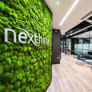 L'enseigne de la société Nexthink à son siège lausannois. [EPFL Innovation Park]