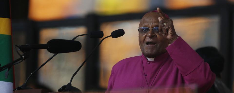 Desmond Tutu en 2013. [Keystone - AP Photo/Matt Dunham]