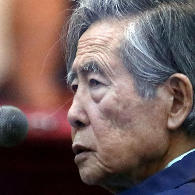 L'ancien président péruvien Alberto Fujimori est jugé pour "stérilisations forcée". [Reuters]