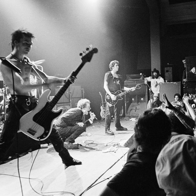 Le groupe de rock anglais Sex Pistols le 7 janvier 1978 à Memphis (USA). [Keystone]