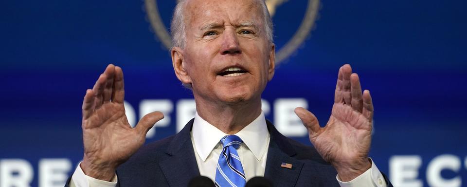 Le président élu Joe Biden a dévoilé jeudi son plan de relance de 1900 milliards de dollars. [Matt Slocum]