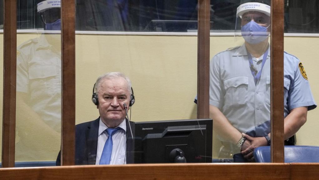 Ratko Mladic, surnommé le "boucher des Balkans", a été condamné mardi à une peine de prison à vie par la Chambre d'appel du Mécanisme pour les tribunaux pénaux internationaux qui statuait sur son sort. [afp - Peter Dejong]