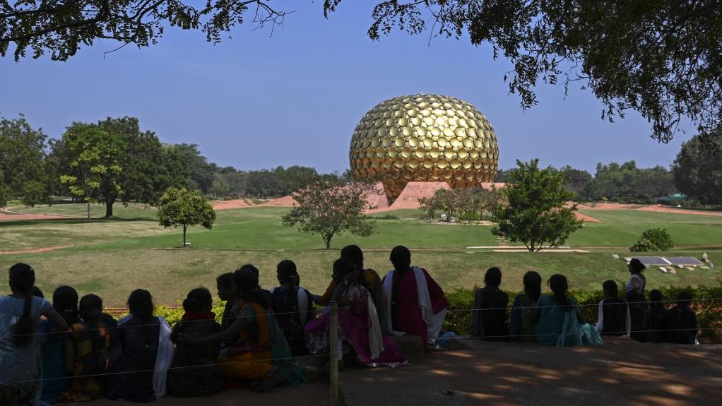 La cité communautaire d'Auroville est située près de Pondicherry, en Inde. [AFP - Punit Paranjpe]