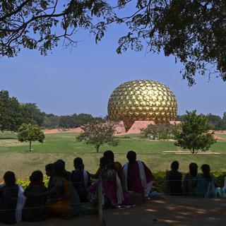 La cité communautaire d'Auroville est située près de Pondicherry, en Inde. [AFP - Punit Paranjpe]