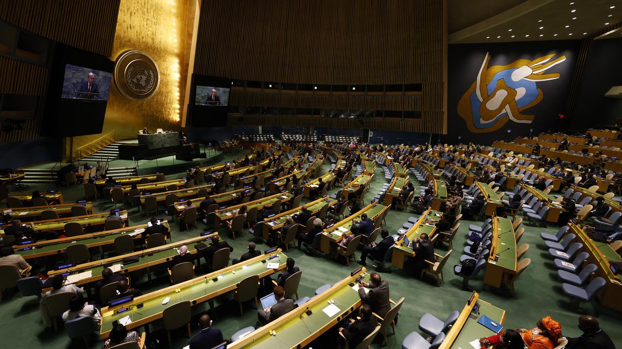 L'Assemblée générale des Nations Unies se tient actuellement à New York [Keystone/Pool Photo via AP - John Angelillo]