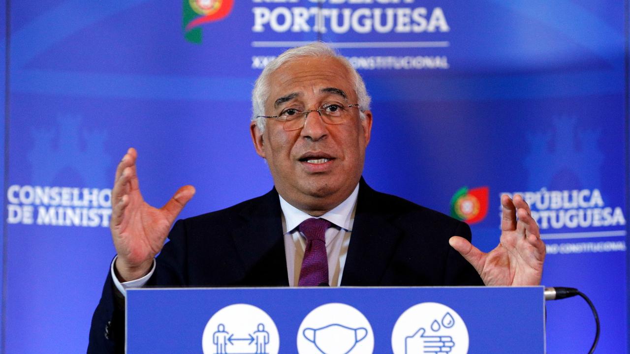 Le Premier ministre du Portugal Antonio Costa a annoncé un deuxième confinement. [EPA - ANTONIO COTRIM]