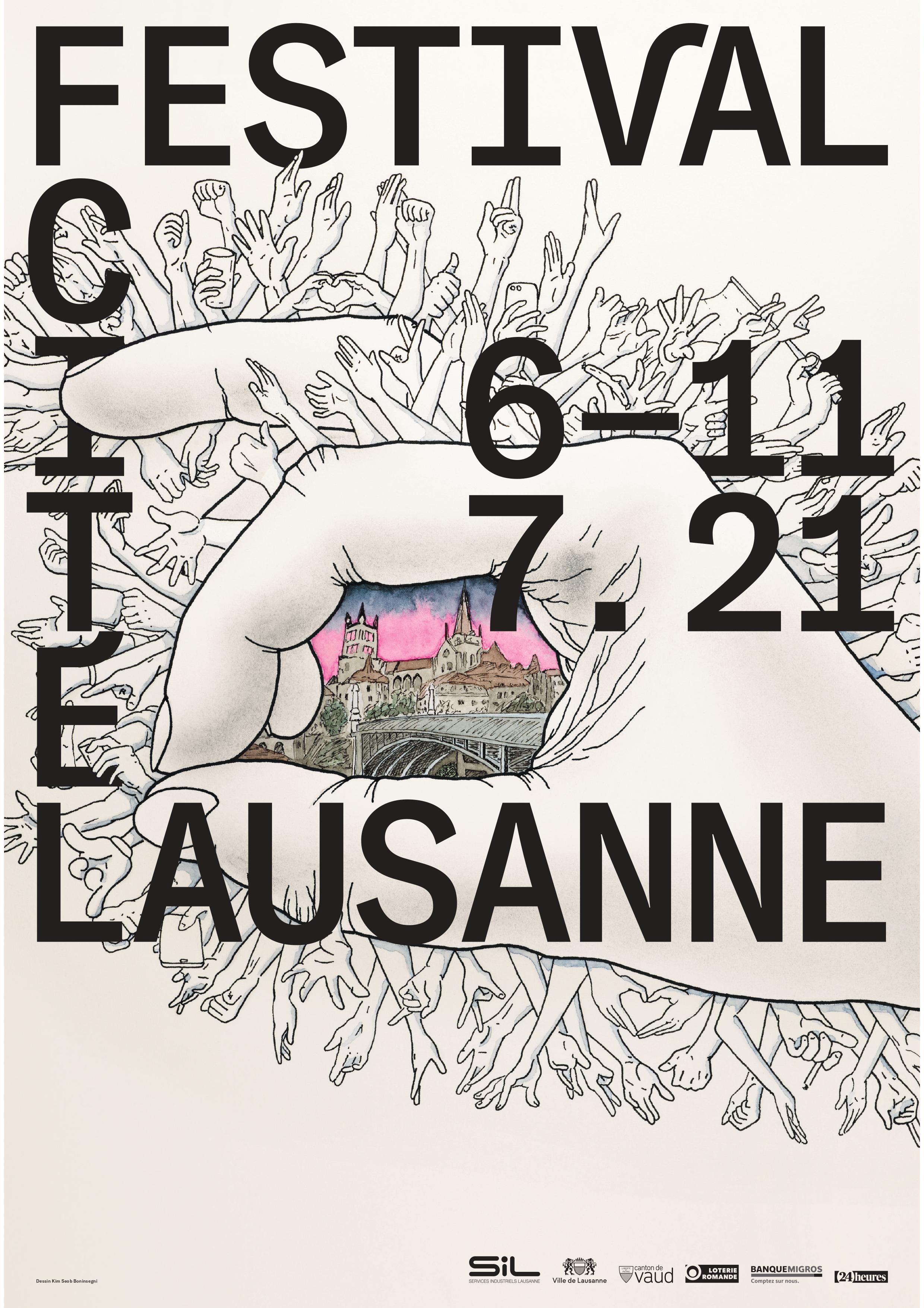 L'affiche de l'édition 2021 du Festival de la Cité à Lausanne. [Festival de la Cité]