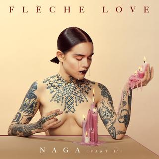La pochette de l'album de Flèche Love, "Naga, Pt. II" [Roberto Greco/Frank Loriou]