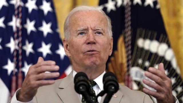 Le président américain Joe Biden. [KEYSTONE - Yuri Gripas / EPA]