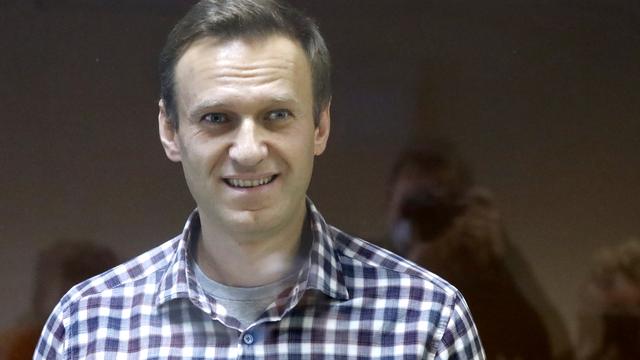 Alexeï Navalny à son audience de samedi à Moscou. [Keystone - AP Photo/Alexander Zemlianichenko]