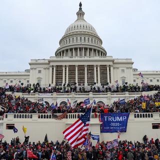 Le Capitole à Washington envahi par des supporters du président Donald Trump. [AFP - Tayfun Coskun]