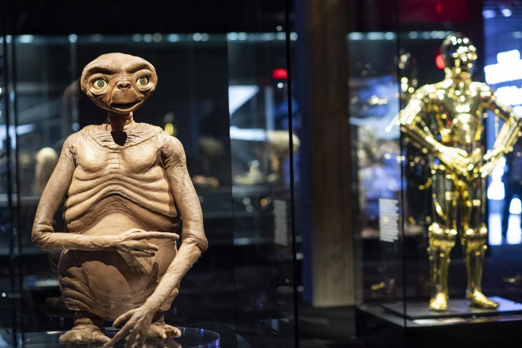Une marionnette utilisée pour le film E.T., l'extra-terrestre. [AFP - Valérie Macon]