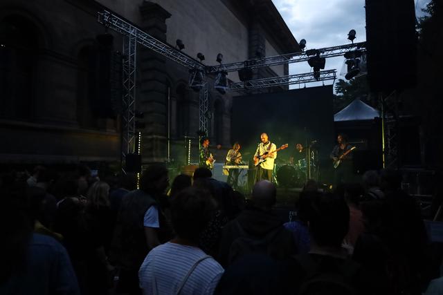 Le groupe romand Swear I Love You sur la scène du Petit Canyon au Festival de la Cité, le 7 juillet 2021. [Festival de la Cité 2021 - Noemi Cinelli]