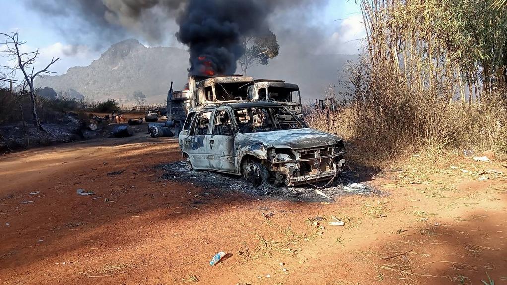 L'attaque du 24 décembre a été perpétrée dans l'Etat de Kayah, dans l'est de la Birmanie. [Karenni Nationalities Defense Force/AFP]