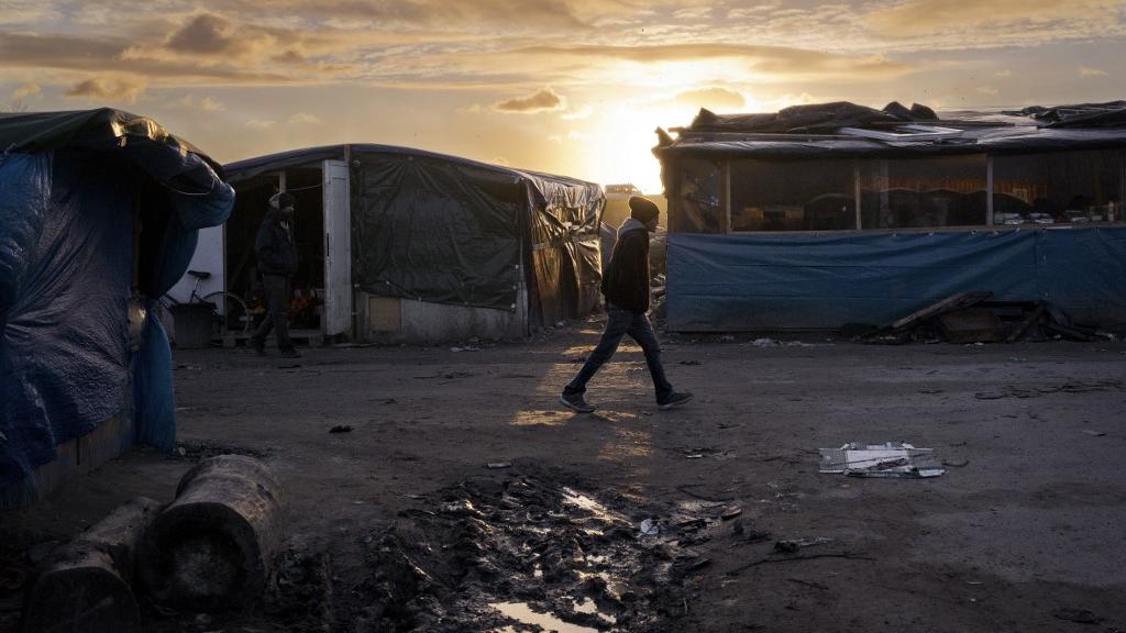 Les conditions de vie des migrants se sont dégradées à Calais. [AFP - Johanna Senpau]