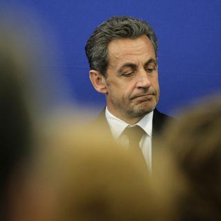 Nicolas Sarkozy photographié en mars 2014. [Keystone - Lionel Cironneau]