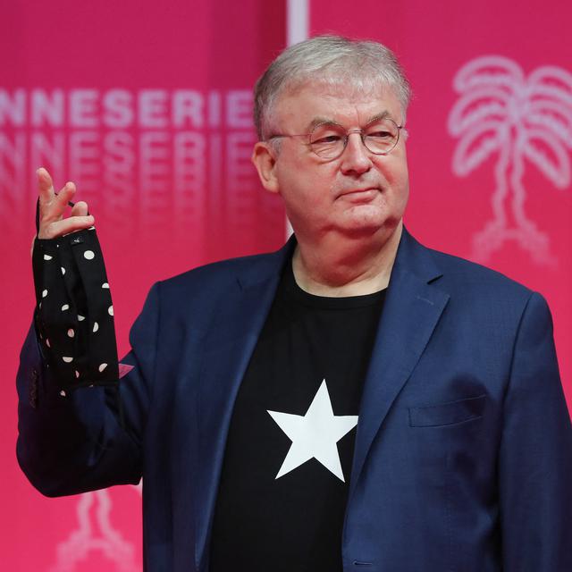Le producteur Dominique Besnehard le 13 octobre 2020 au Festival International des Séries de Cannes. [AFP - Valery HACHE]