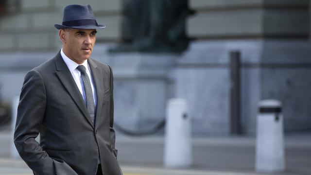 Le conseiller fédéral Alain Berset, le 17 septembre 2021 à Berne. [Keystone - Peter Klaunzer]