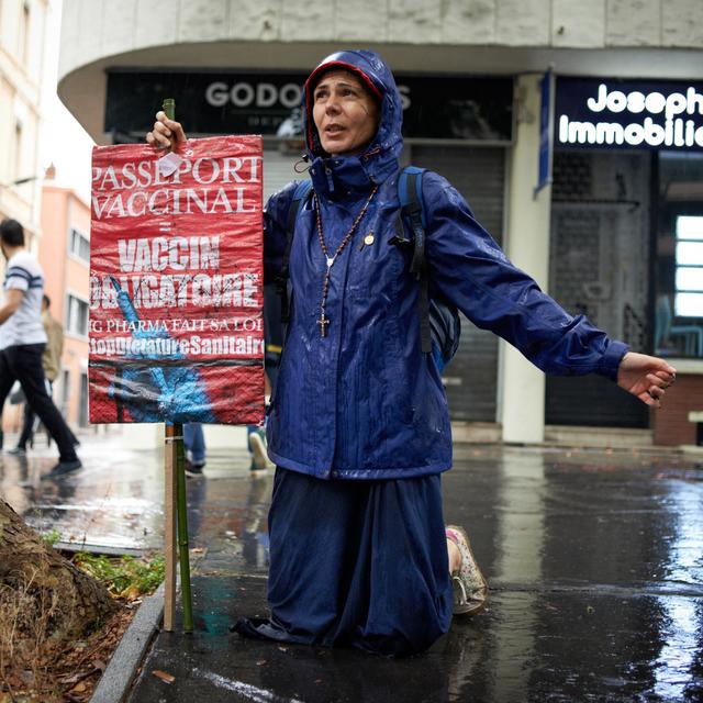 Antivax et religion : une dangereuse alchimie. [AFP - Alain Pitton/NurPhoto]