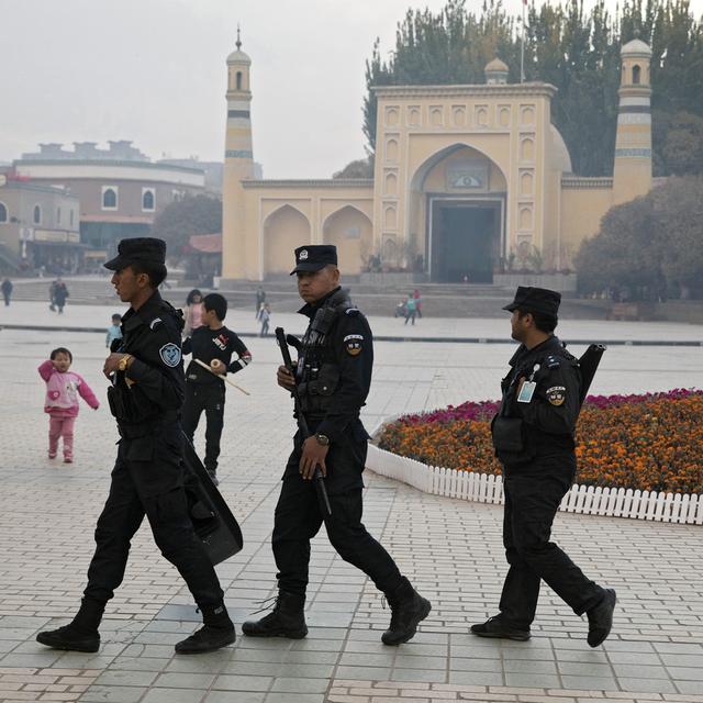 La ville reformatée de Kachgar au Xingjiang, symbole de l’assaut de Pékin contre la culture ouïghoure. [AP Photo/ Keystone - Ng Han Guan]