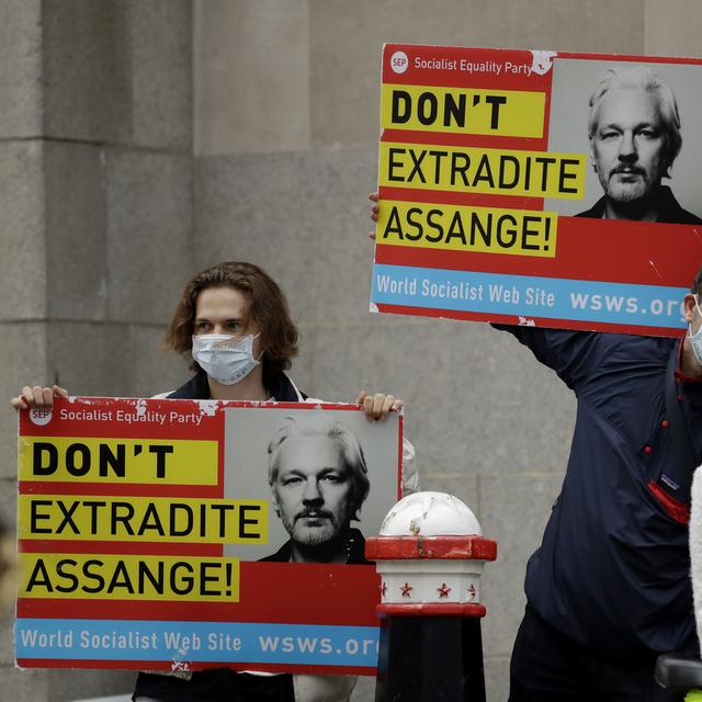 L'Australien de 49 ans Julian Assange doit être fixé sur son sort ce lundin 4 janvier à la cour de l'Old Bailey, à Londres [Keystone - Matt Dunham]