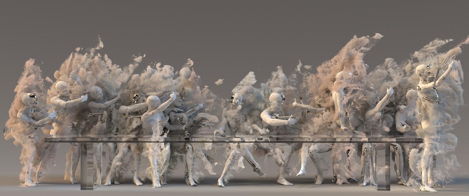 Impossible sculptures no.1, oeuvre du duo d'artistes numériques ha:ar. [ha:ar - SuperRare]