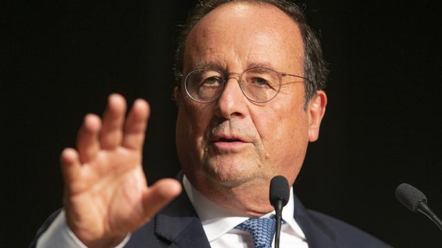 L'ancien président de la République François Hollande photographié le 21 septembre 2021. [Keystone - Salvatore Di Nolfi]