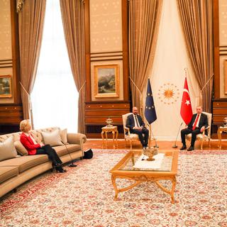 Polémique autour de la rencontre UE-Turquie. [APA/European commission/Keystone]