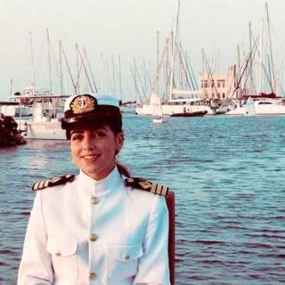 Marwa Elselehdar, première femme capitaine en Égypte. [Arab News]