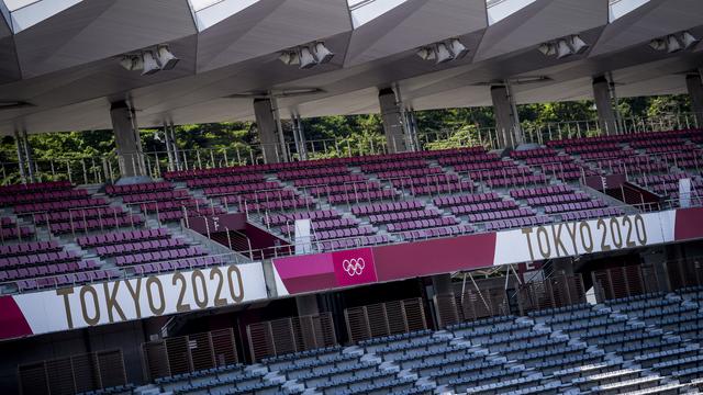 Quasiment pas de spectateurs, pas de festivités, ni d'acclamations et d'accolades: les JO de Tokyo s'annoncent très particuliers à cause de la pandémie de Covid-19 toujours menaçante. [BELGA VIA AFP - JASPER JACOBS]