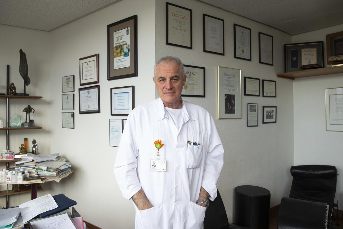 L'infectiologue et épidémiologiste suisse Didier Pittet. [Keystone - Salvatore Di Nolfi]